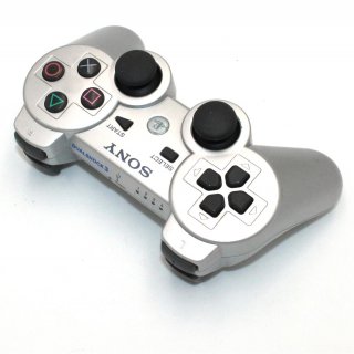 Original Sony Playstation 3 PS3 Dualshock 3 Wireless Controller CECHZC2E Silber