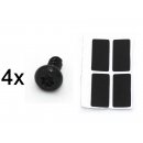 4 x PS4 Siegel + T8 Torx Schraube schwarz Ersatz für...